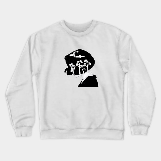 forest wilderness Crewneck Sweatshirt by MOKO